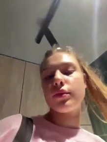 Public fingering and orgasm with toy porn video