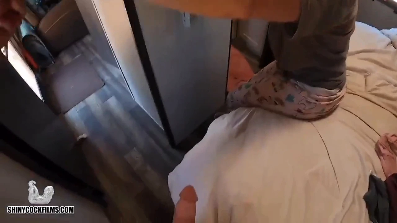 Stepson’s seduction of stepmother after glasses in a taboo threesome porn video