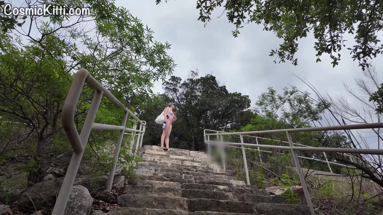 Solo vlog at the nude beach. First time naked in public. porn video